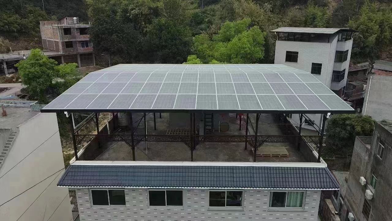 洛阳15kw+10kwh自建别墅家庭光伏储能系统